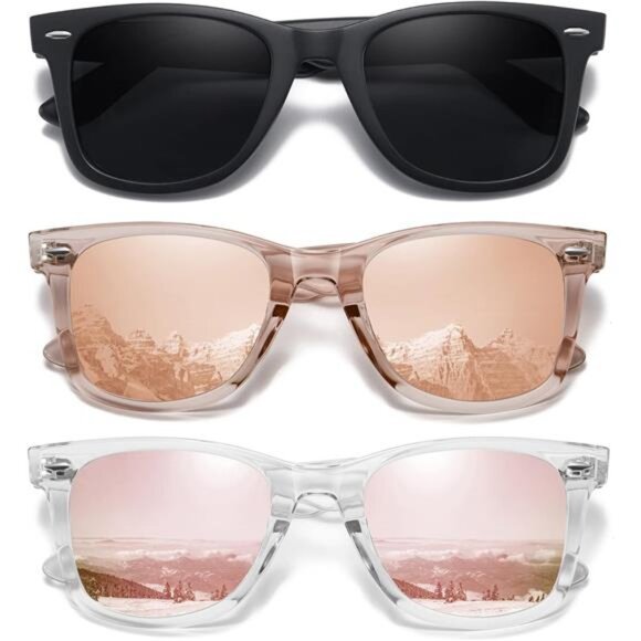 Retro Polarized Sunglasses for Women Men Classic Mirror Lens Driving - Picture 1 of 7